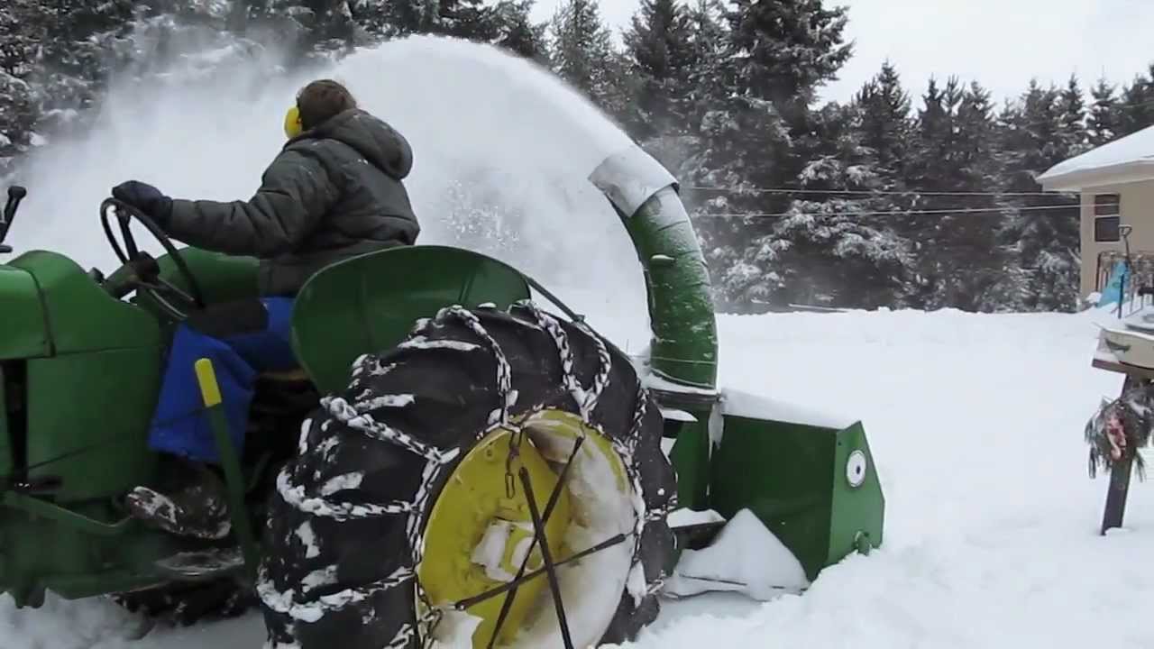 RePainted McKee Sno-lander and John Deere 1010  HD