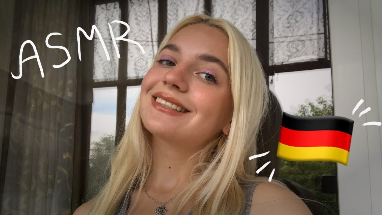 ASMR Trying to speak German ♡ Ich erzähle von meinem Leben und zu Bett bringen 🇩🇪