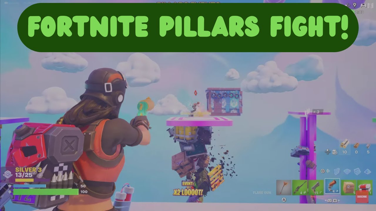 I DESTROYED my friends on the Fortnite Pillars Events map!