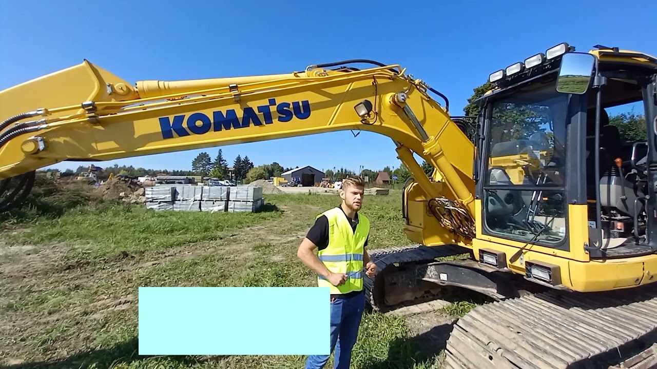 egzamin koparka-Koparka Komatsu budowa