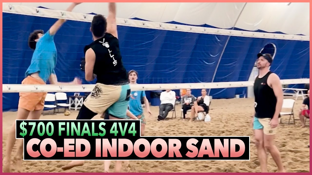 Co-ED 4v4 Indoor Sand Volleyball Finals of the Kong Beach Tournament