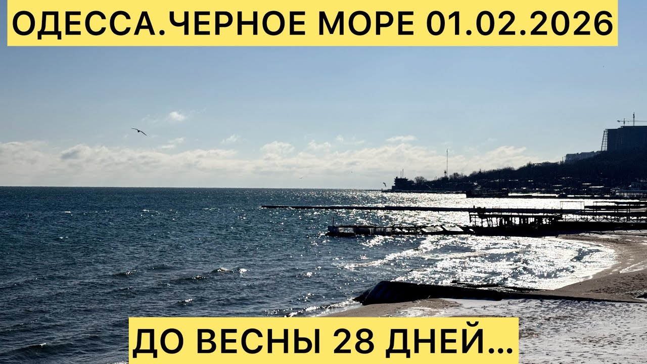 ✅ОДЕССА.ЧЕРНОЕ МОРЕ 01.02.2026  ДО ВЕСНЫ 28 ДНЕЙ…