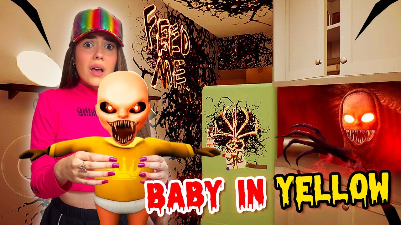 PASÉ la NOCHE siendo NIÑERA de un BEBÉ DEMONIO🫣💀 (Baby in Yellow☢️) | Ani Cat😻