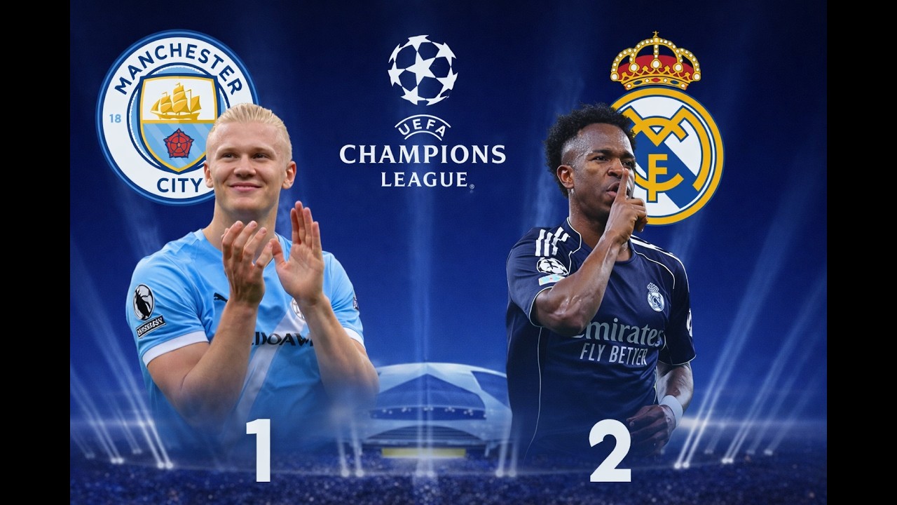 ملخص مباراة مانشستر سيتى و ريال مدريد 1-2 | مباراة مانشستر سيتى و ريال مدريد تعليق عربى 😱🔥