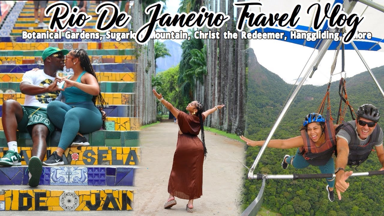 BRAZIL TRAVEL VLOG| HANG-GLIDING IN RIO, CHRIST THE REDEEMER, SUGARLOAF MOUNTAIN, FAMOUS STEPS+MORE