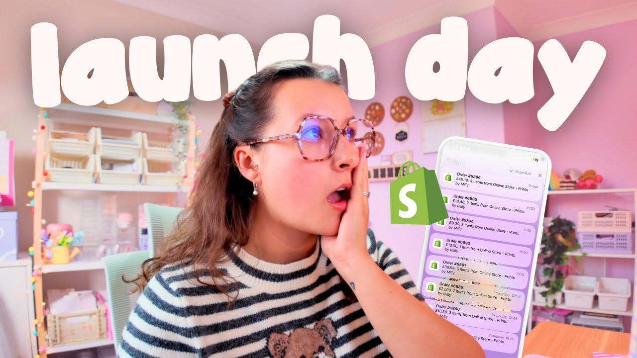 blankets & blockbusters launch day 🍿🎉 live launch reaction, best sellers + how much I sold!