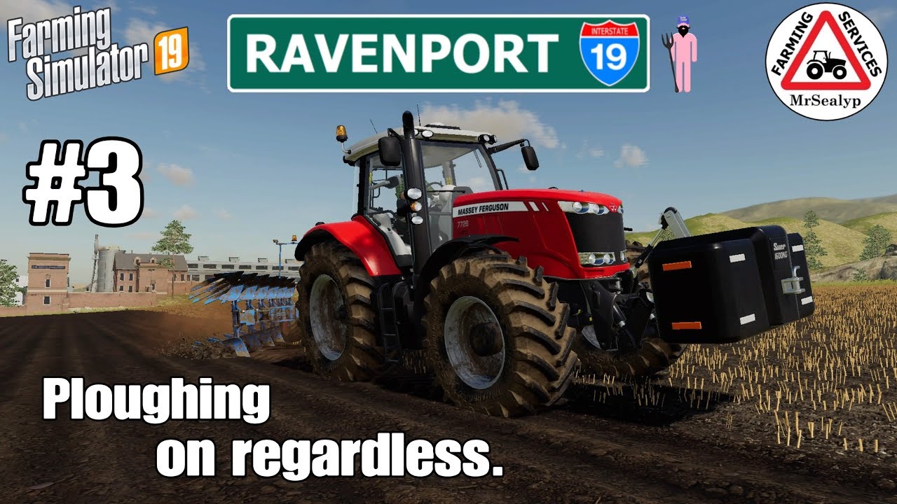 РЭВЕНПОРТ, №3, PS4, Farming Simulator 19, Несмотря ни на что, пашем. Давайте играть.