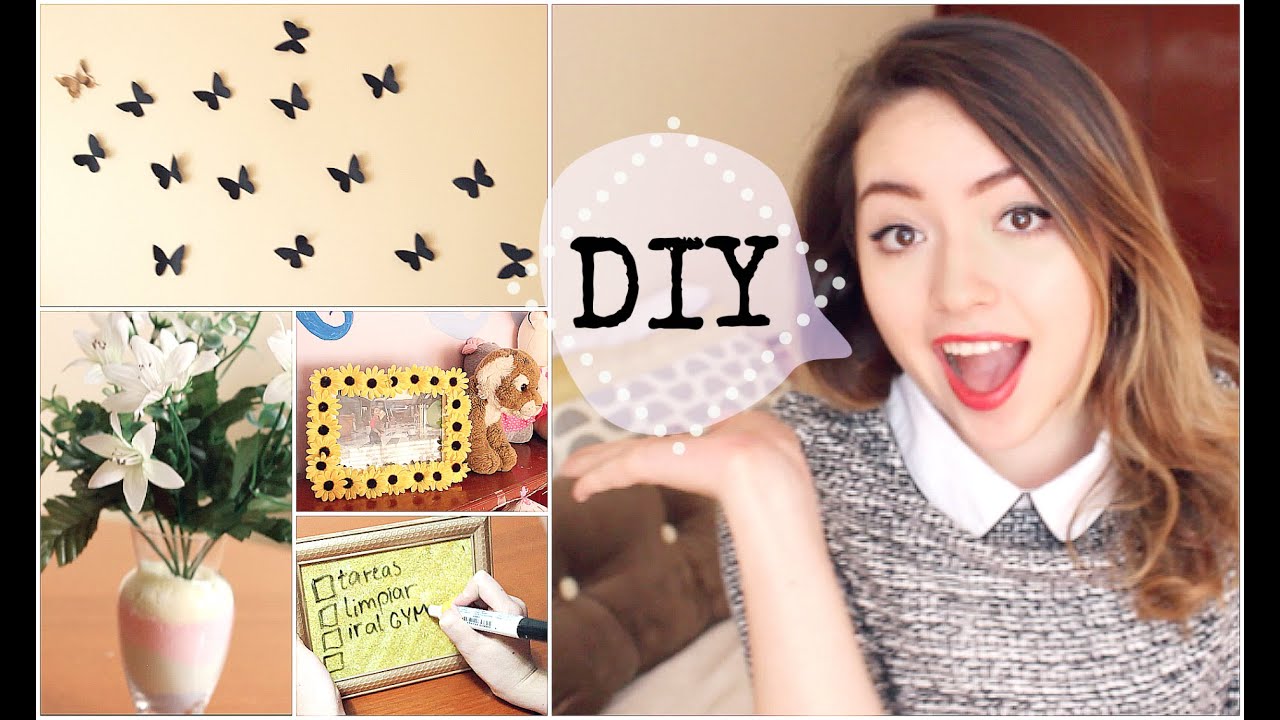 DECORA TU CUARTO! ❀ DIY (4 Ideas Fáciles & Creativas)