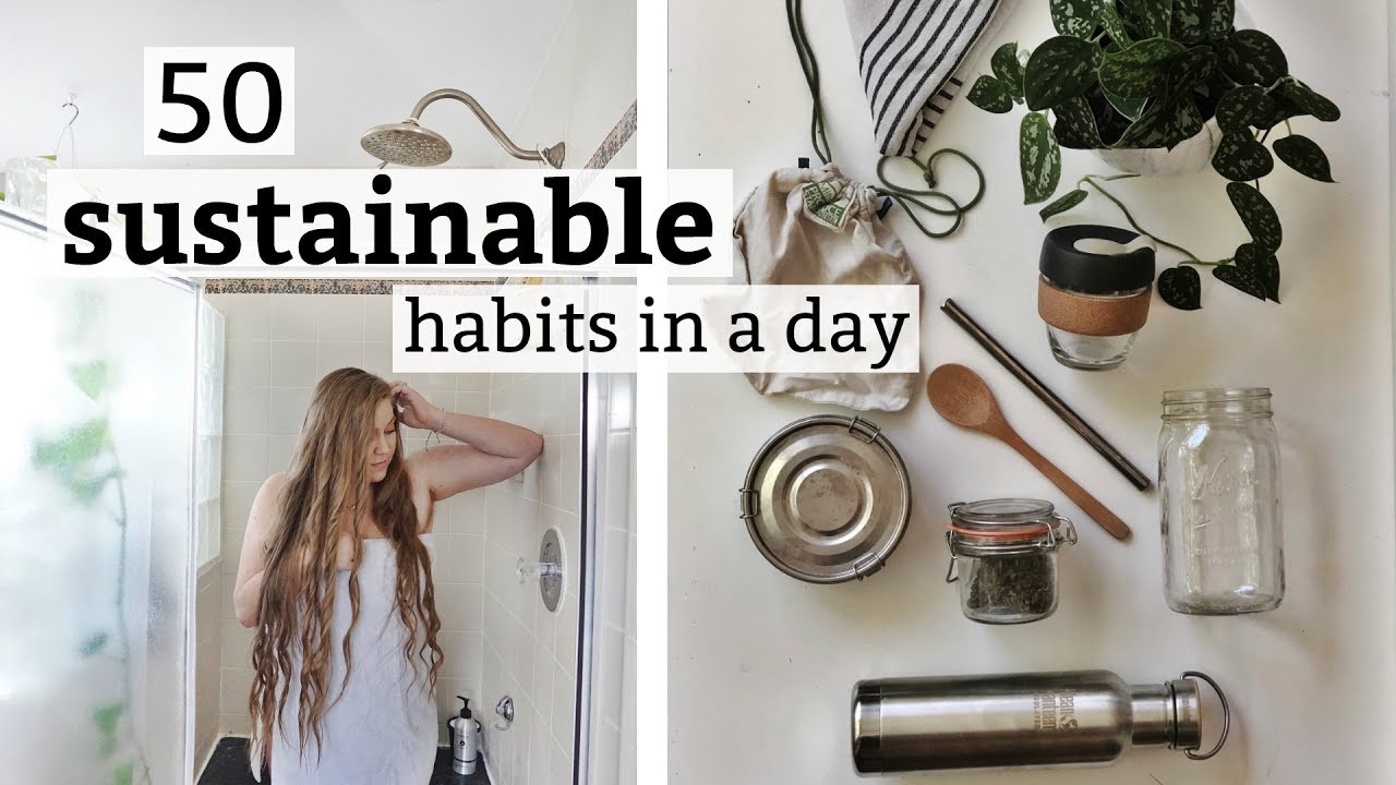 ALL the sustainable things I do in 24 HOURS (50+ zero waste habits)