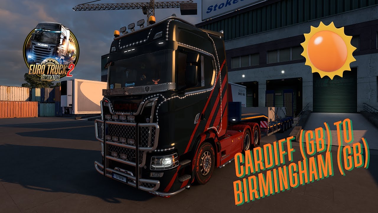 EURO TRUCK SIMULATOR 2 - RELAXING DRIVE - CARDIFF (GB) TO BIRMINGHAM (GB)