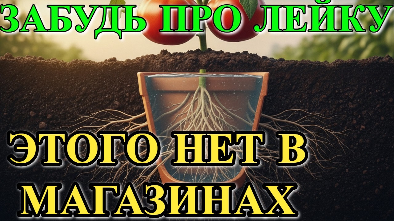 ЗАБУДЬТЕ О ЛЕЙКАХ. Как один горшок в земле взламывает систему полива навсегда.