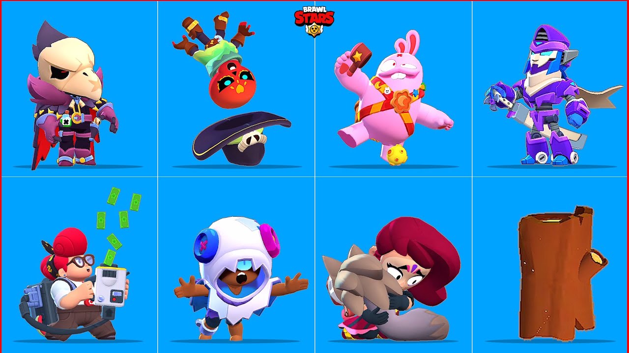 Brawl stars October Update all new Skins WINNING and LOSING Animations