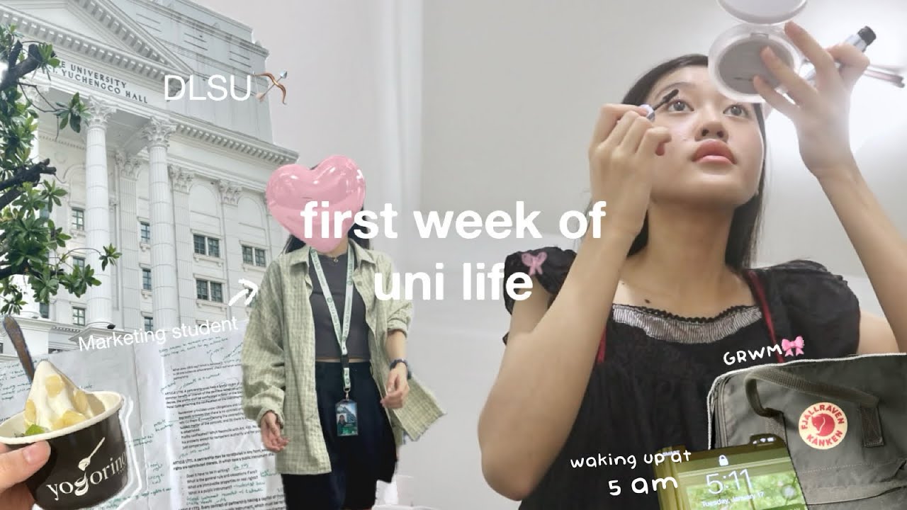 realistic first week in college as a marketing student 💻🎧 (DLSU🏹)