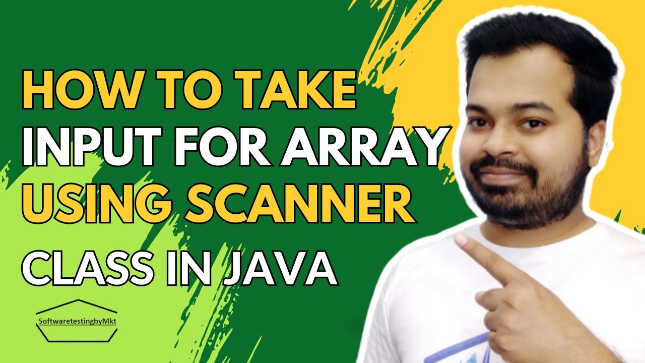 How to take human input for Array using scanner class | Automation Testing Interview Question