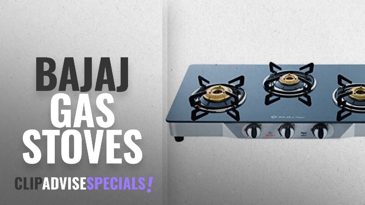 Top 10 Bajaj Gas Stoves [2018]: Bajaj Stainless Steel 3 Burner Gas Stove, Black