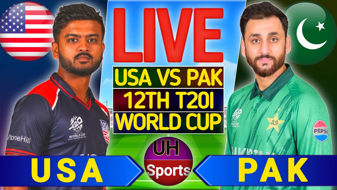 Pakistan vs USA Live : Match 12, 2026 T20 World Cup Sports Live Cricket Today | USA vs PAK Live
