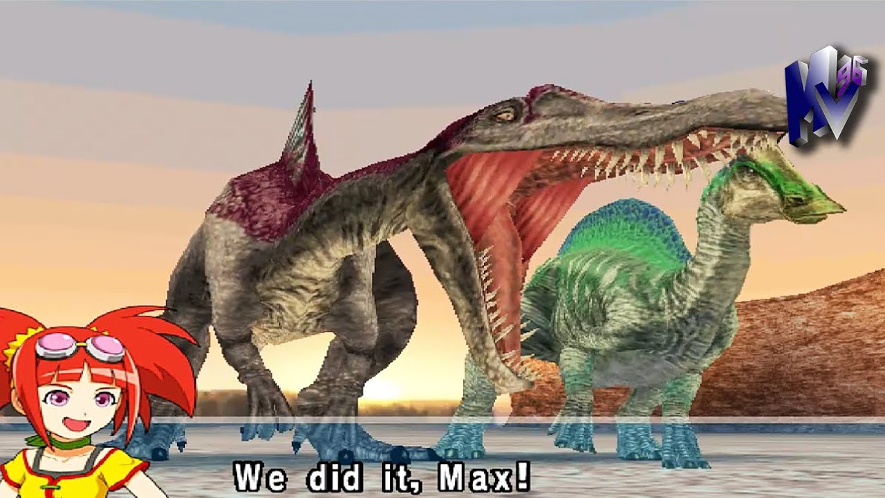 Dinosaur King Arcade Game 古代王者恐竜キング Spinosaurus VS Alpha Fortress Easy Mode