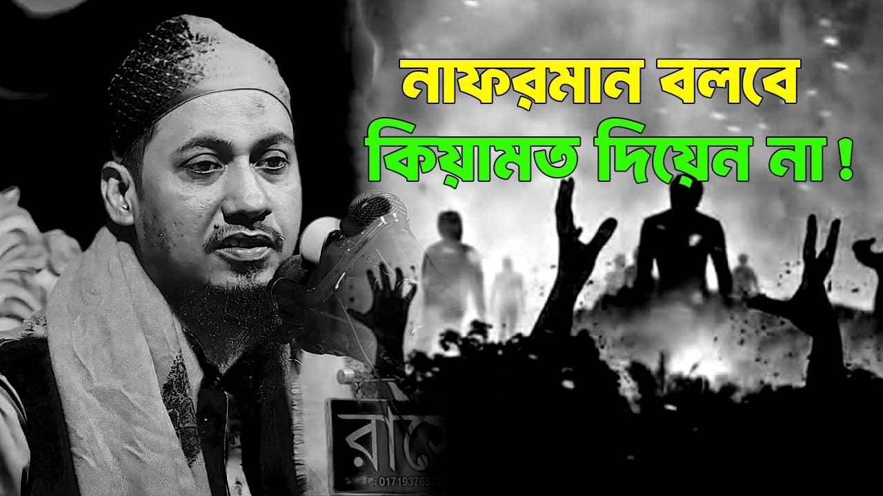 নাফরমান বলবে কিয়ামত দিয়েন না আল্লাহ, আনিসুর রহমান আশরাফির ওয়াজ