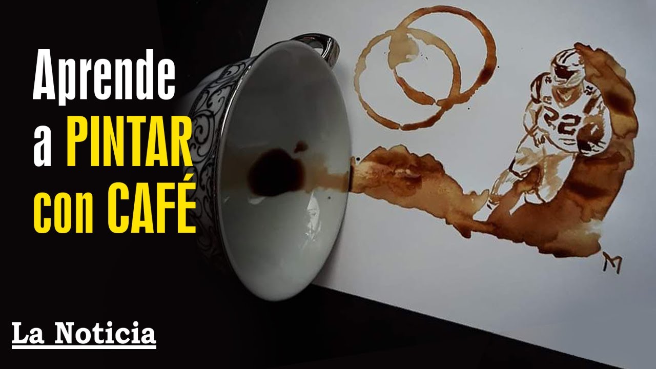 Aprende a pintar con caf&eacute; ☕ en menos de 2 minutos