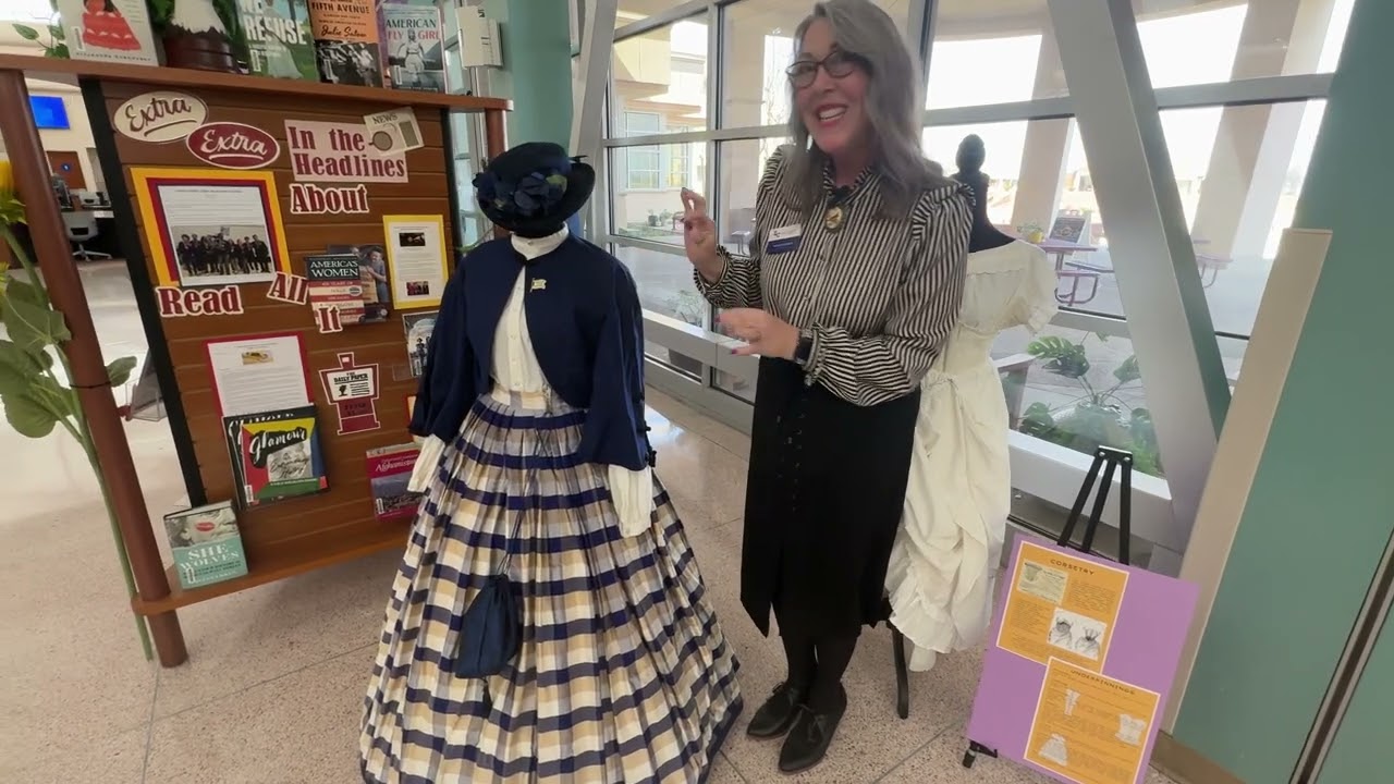 LC Celebrates Women's History: Library Displays -1860s Fashion and Undergarments