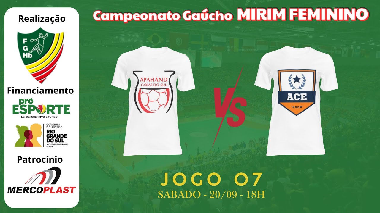 CAMPEONATO GAÚCHO MIRIM FEMININO - APHAND x ACE