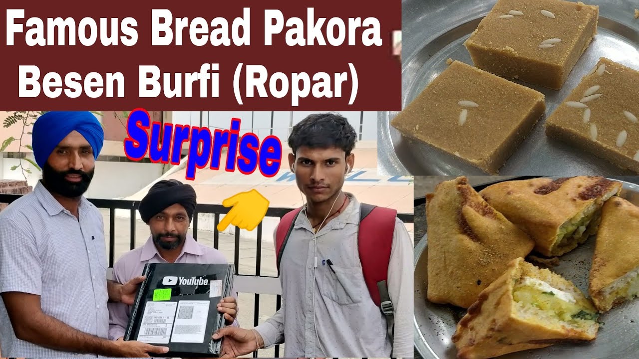have one surprise | famous bread pakora & besan Burfi  my city ropar #jaanmahal