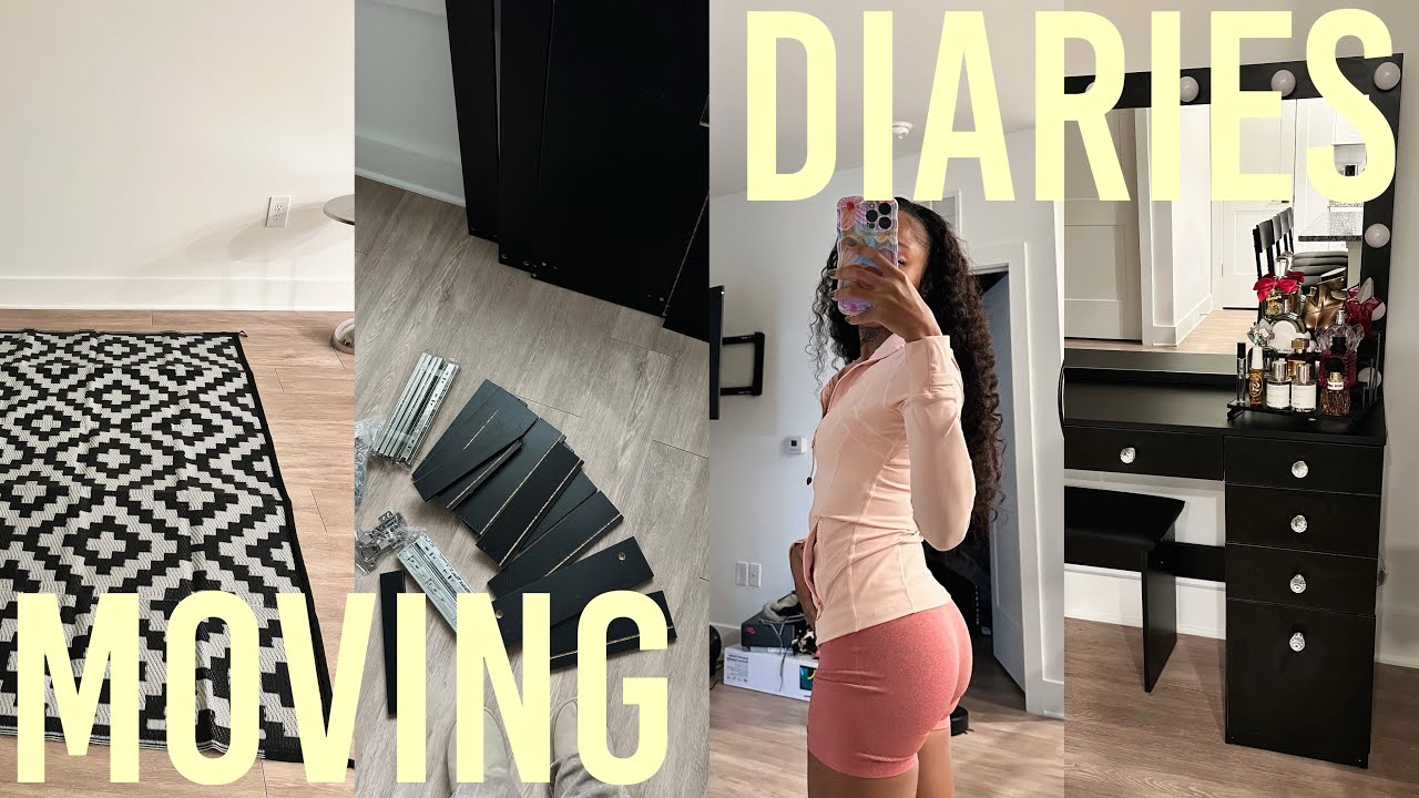 moving vlog! thrifting, more packages, new vanity and coffee table & more updates!