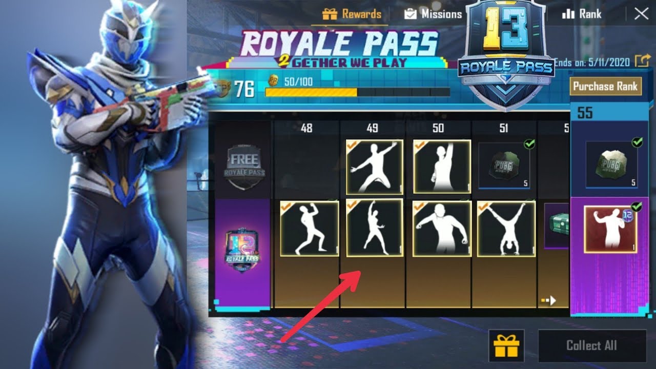 PUBG MOBILE SEASON 13 ALL EMOTE