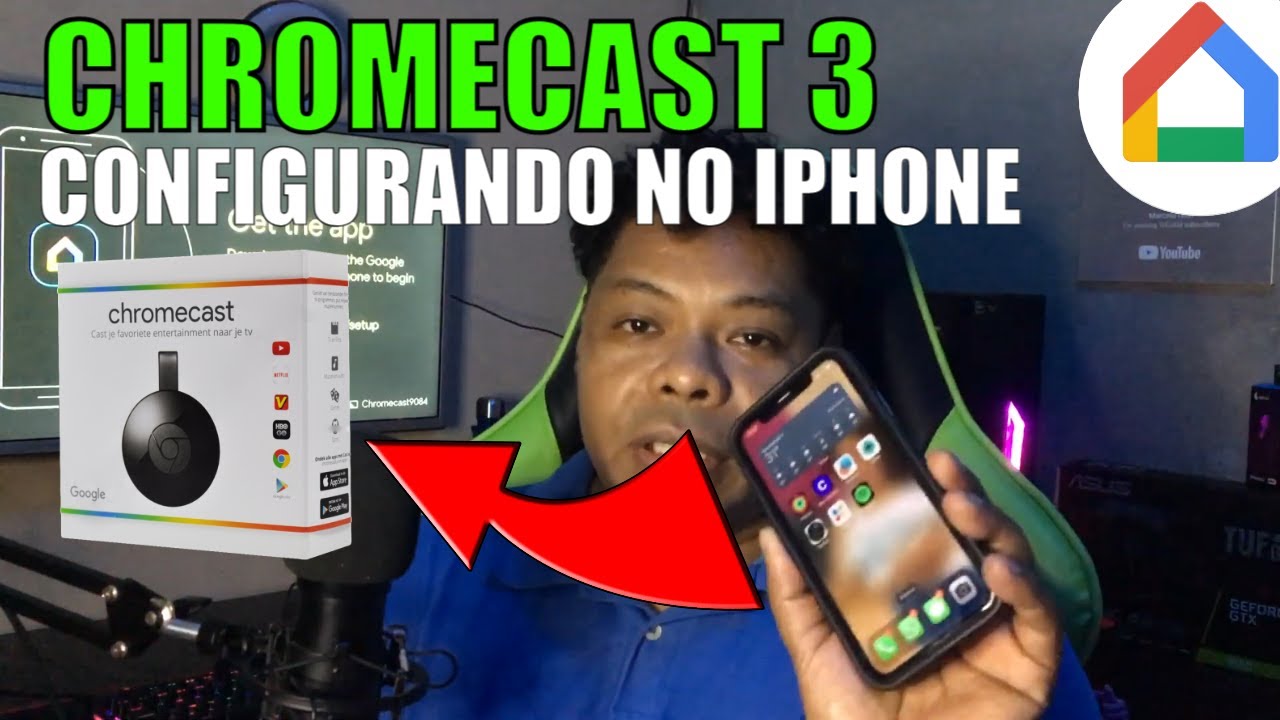 COMO CONFIGURAR O CHROMECAST PELO IPHONE 📱JANEIRO 2023 👍