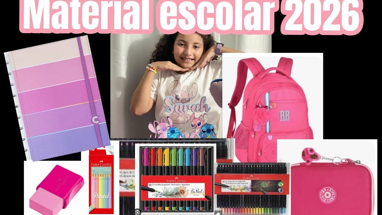 Organizando o material escolar 2026