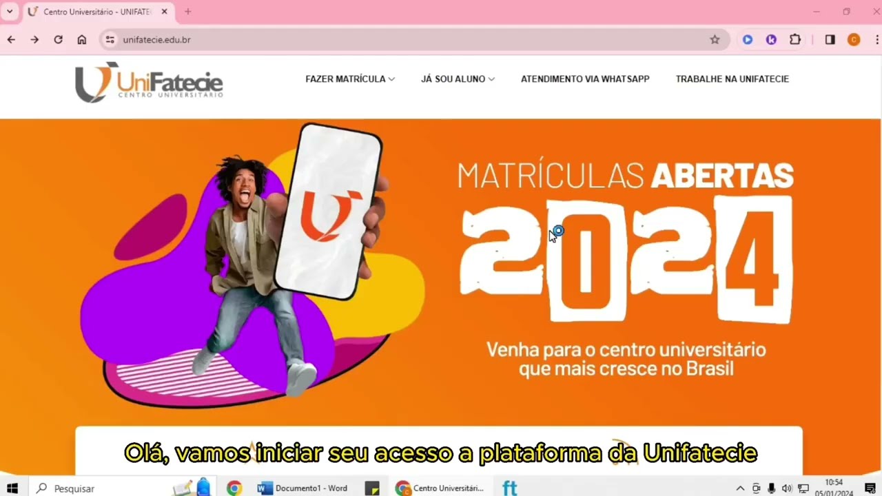 Como visualizar o seu Calendário Estudantil na plataforma - Unifatecie