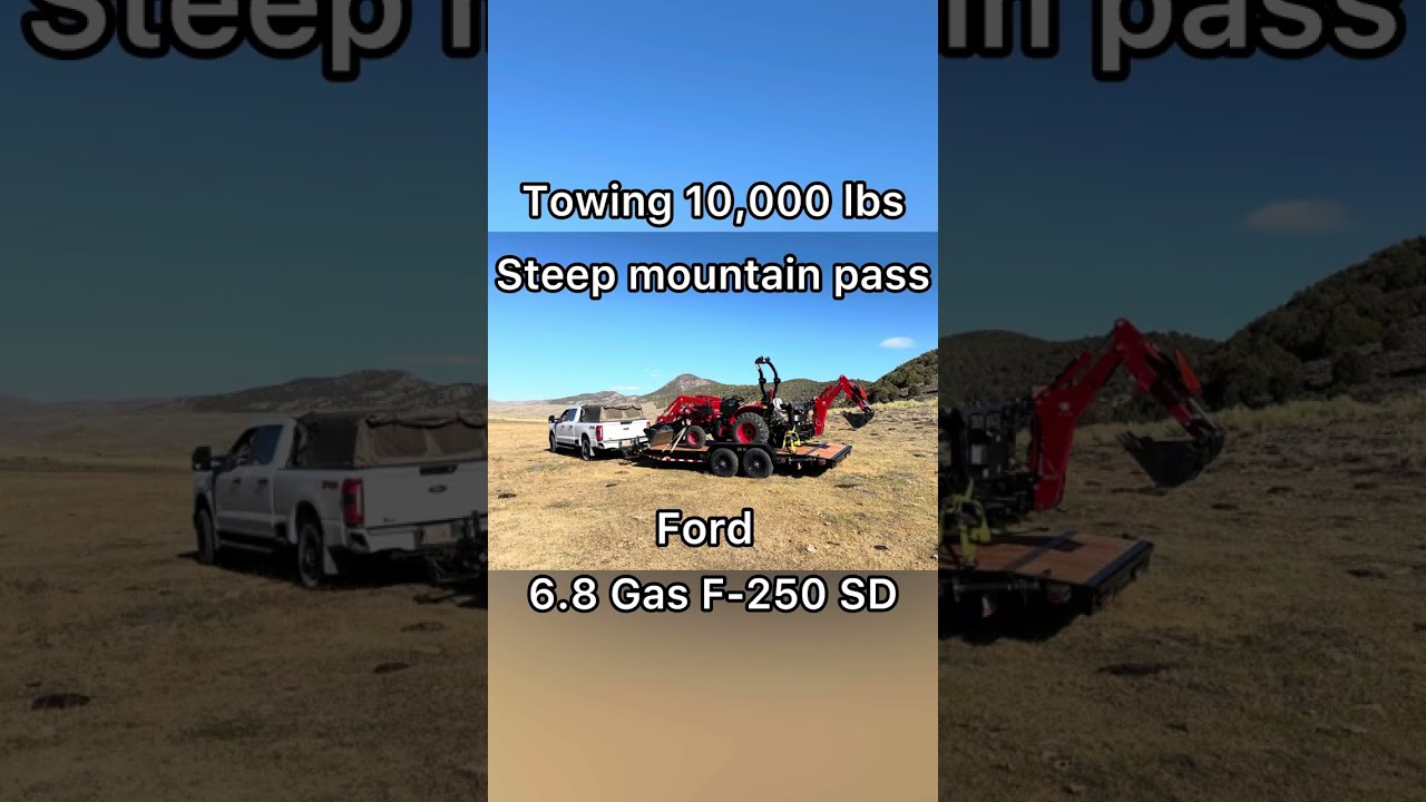 Использование ручного переключения передач при буксировке на Ford F-250 Super Duty Gas 6.8 Minizi...