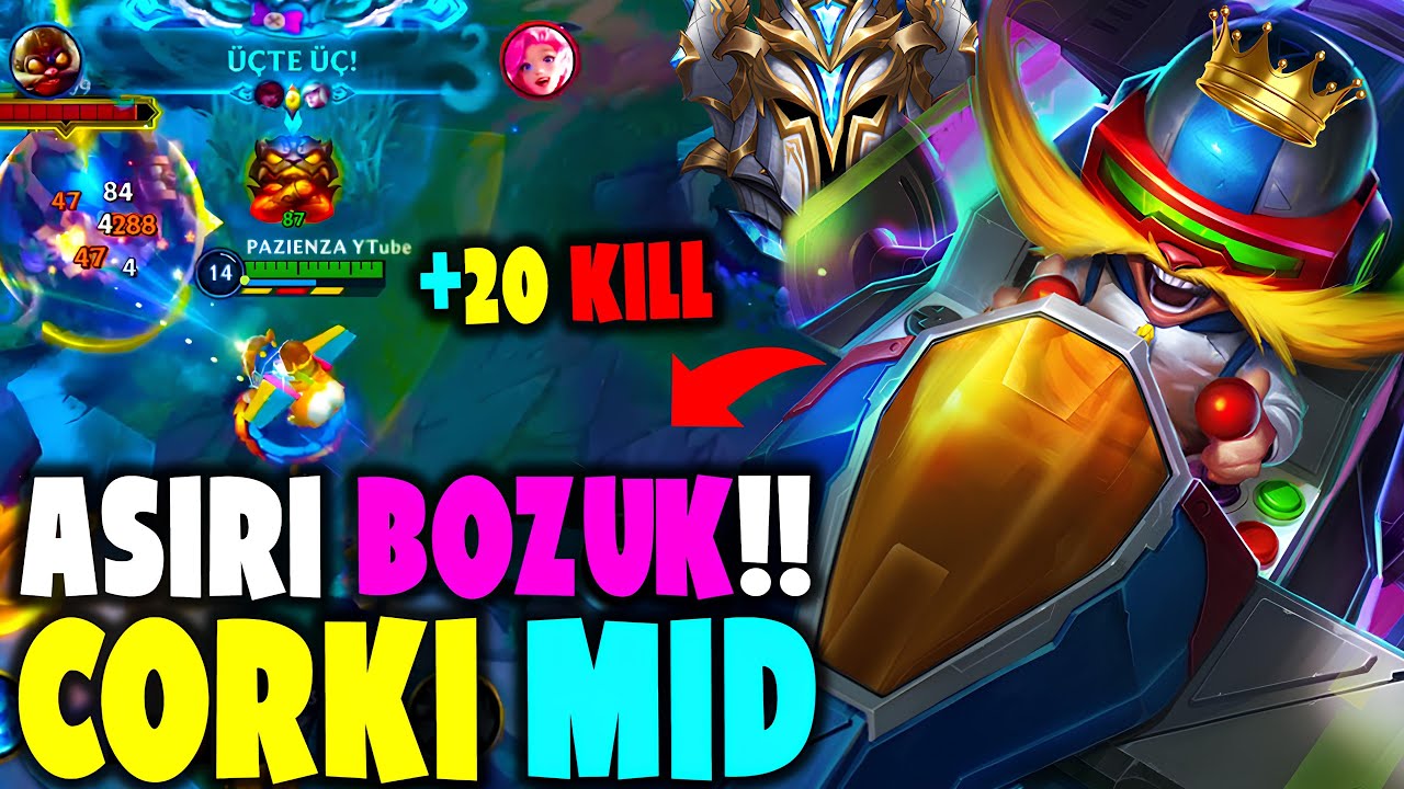 YENİ SEZON MASTER OLMA MAÇI MID SAL TAŞIYAM! | Wild Rift Corki