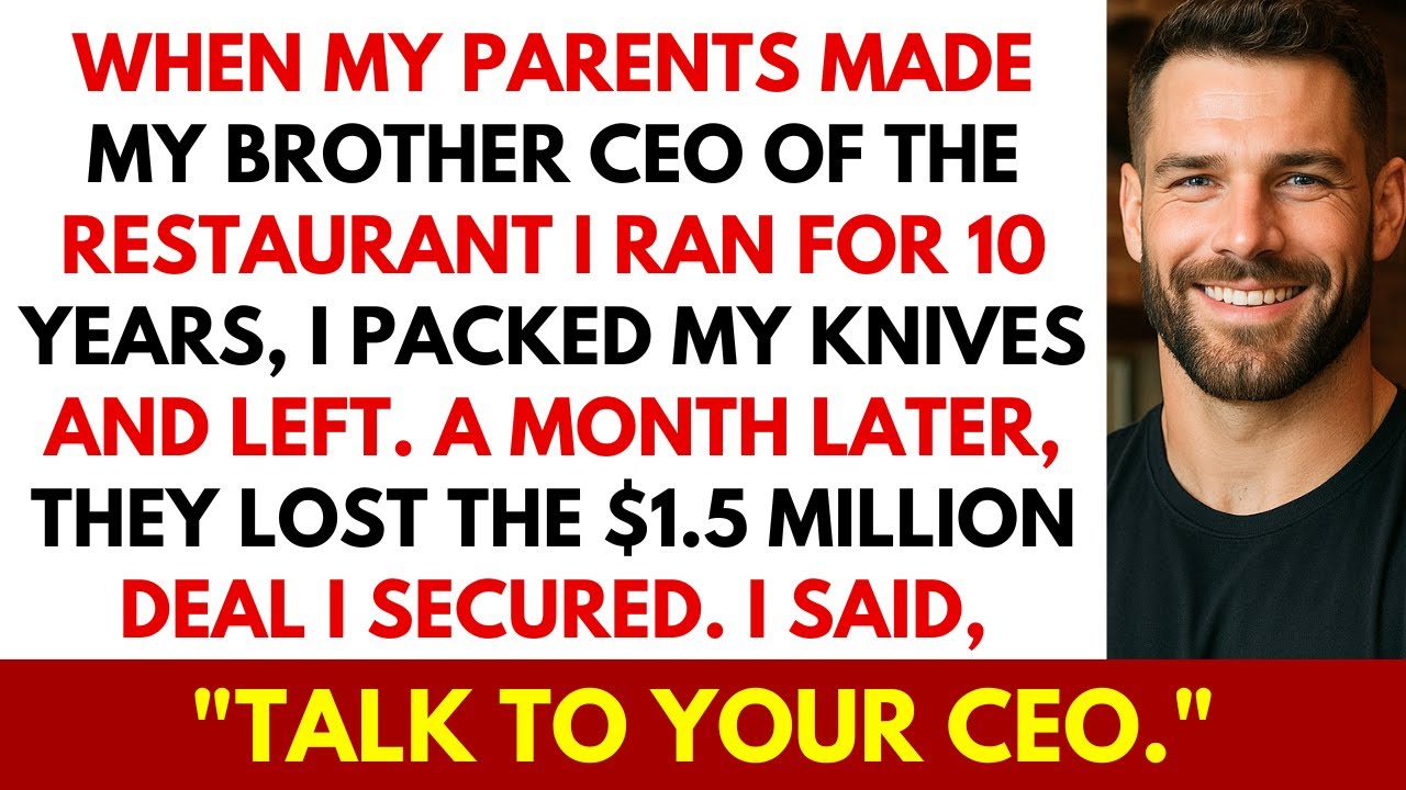 Brother Was Chosen as CEO by Our Parents — I Walked Away & They Lost A $1.5M Contract Without Me.