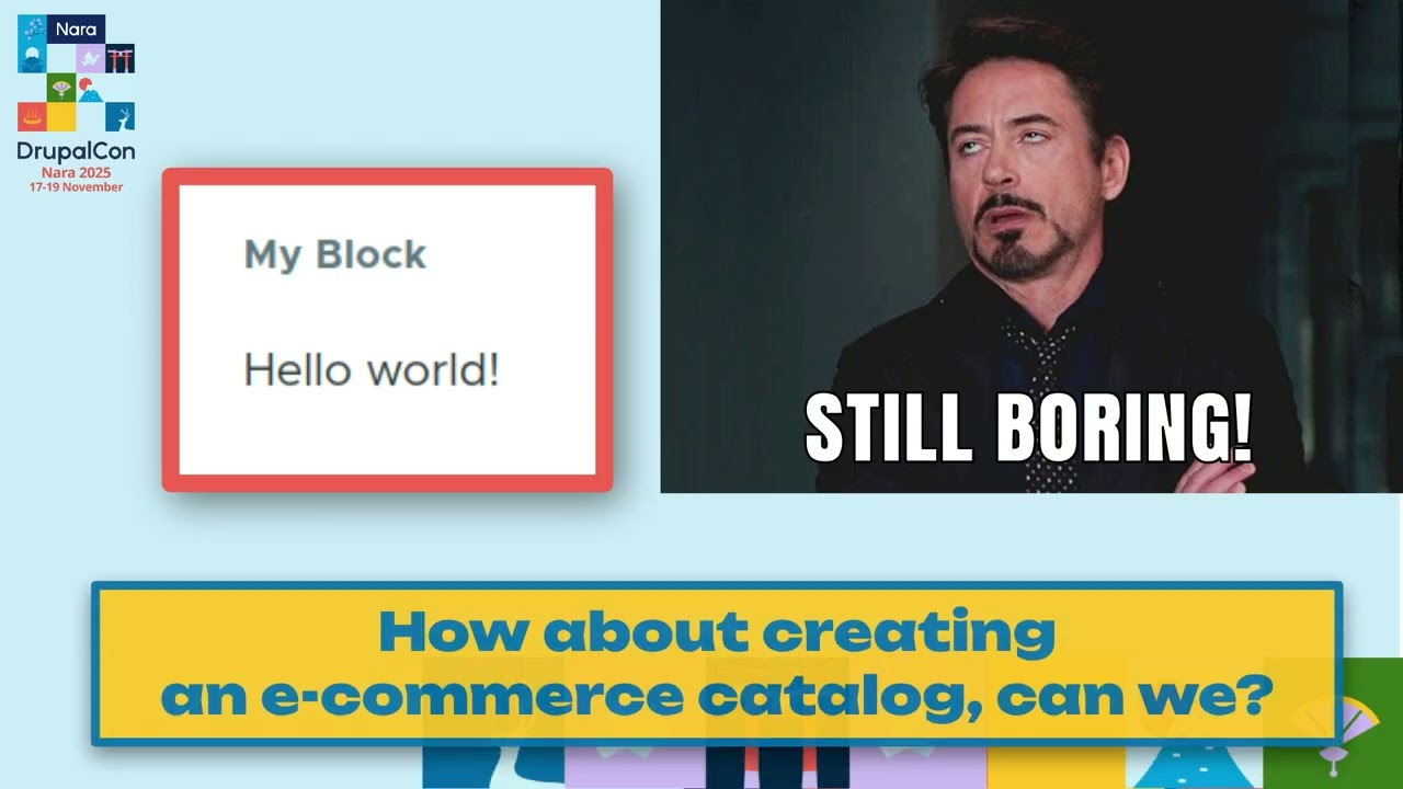 One kilobyte of JS is enough to make a decoupled FE block in Drupal. And no Babels required!