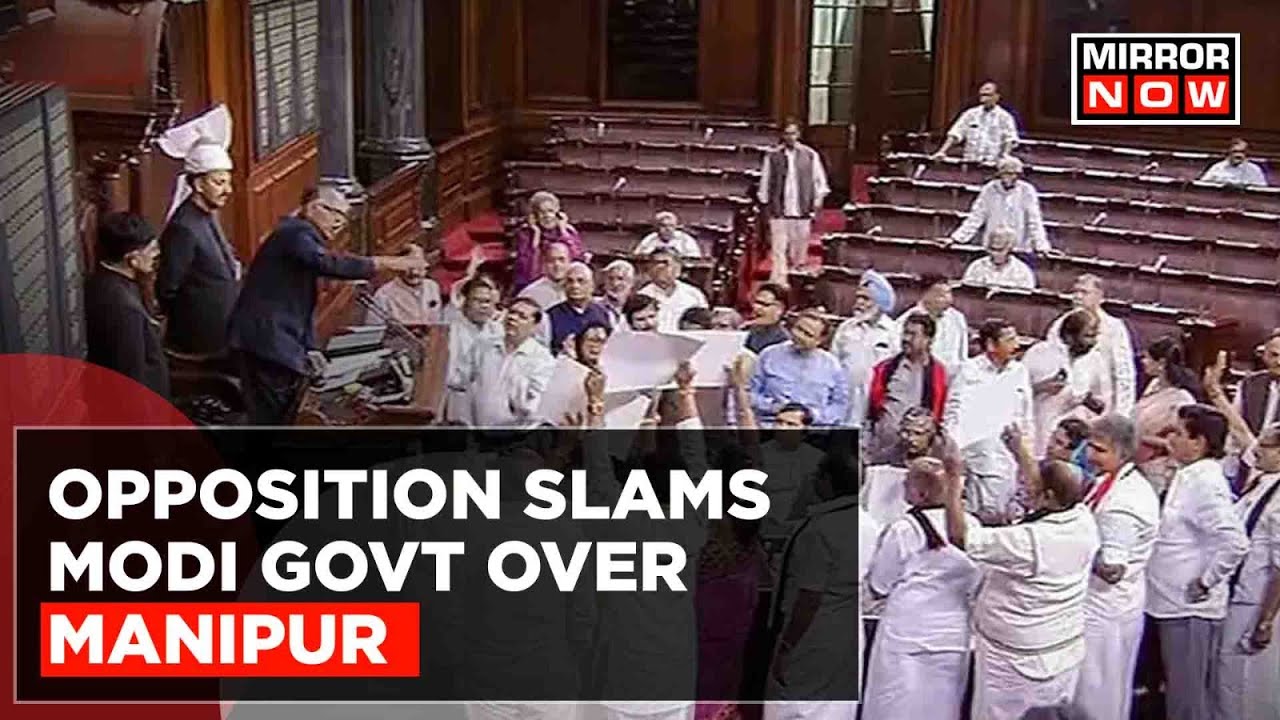 Parliament Monsoon Session | Opposition Creates Chaos In Lok Sabha Over Manipur Violence | Top News