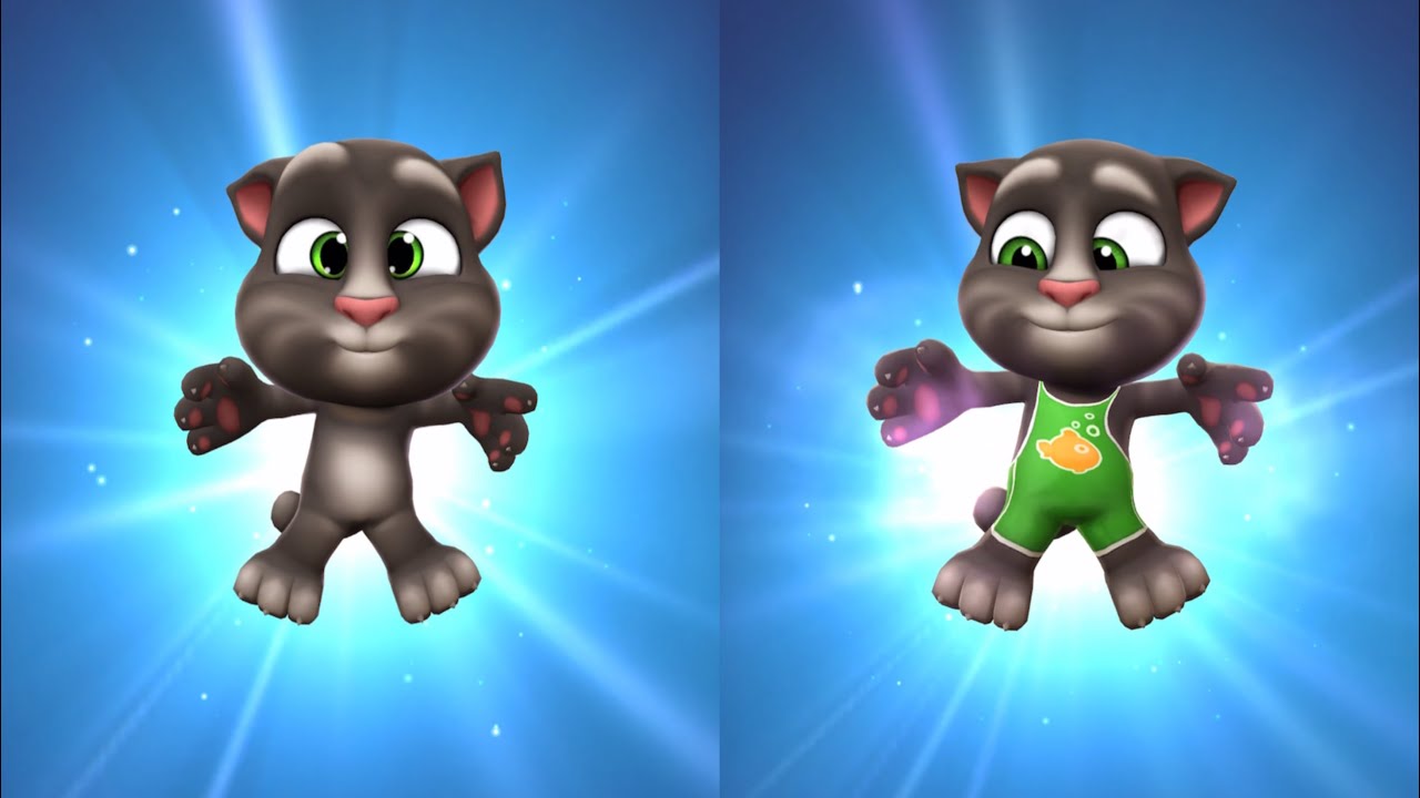 🎉 Happy Birthday🎂Level 15 Vs Level 65🎈My Talking Tom 2 Vs My Talking Tom 2