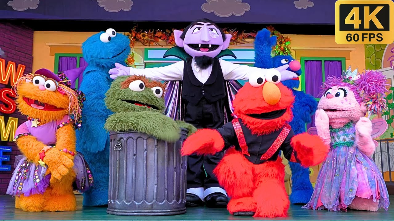 Презентация Хэллоуина 2024 «Улица Сезам» в 4K — Busch Gardens #sesamestreet #halloween2024