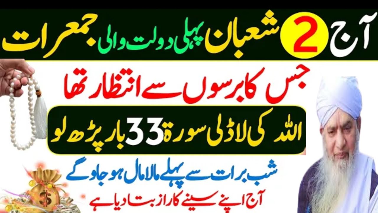 Aaj2Shaban Pehli Jumerat Ke DinSurah Kausar KaWazifa Urdu IslamiSeries Jumerat KaWazifa peerzulfaqar