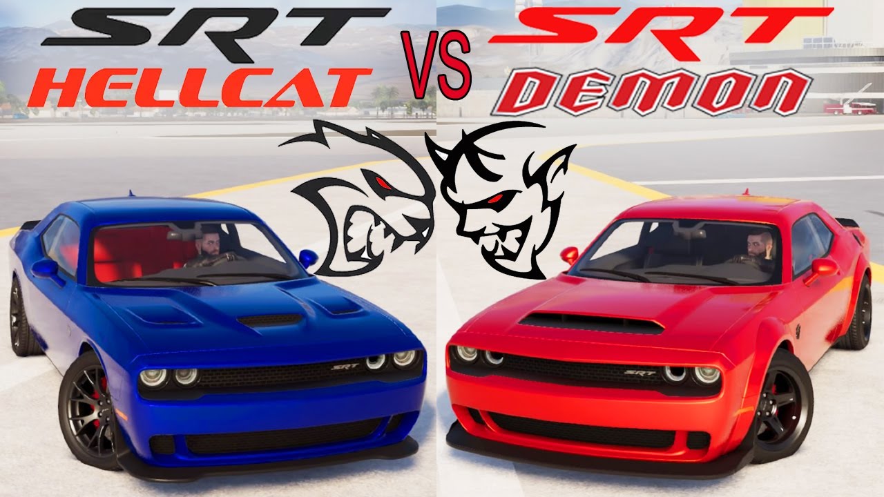 The CREW 2: Dodge Challenger SRT HELLCAT VS Dodge Challenger SRT DEMON (WHICH IS FASTEST?)