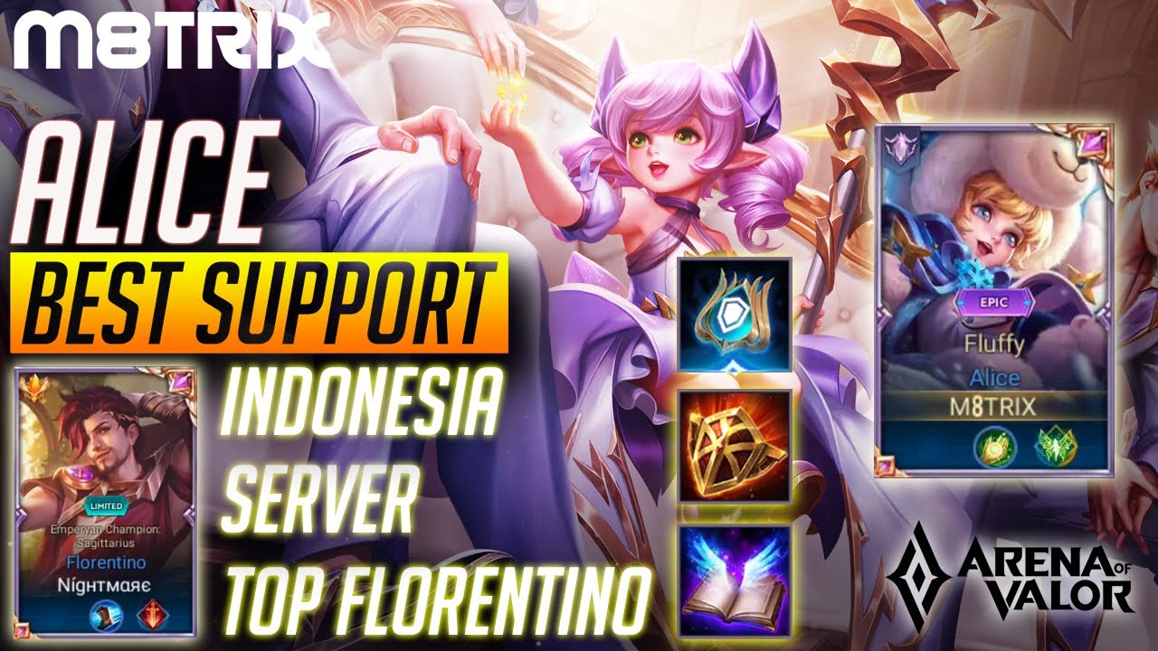 ALICE BEST SUPPORT ft. Top Florentino PRO BUILD + GAMEPLAY | AoV | 傳說對決 | RoV | Liên Quân Mobile