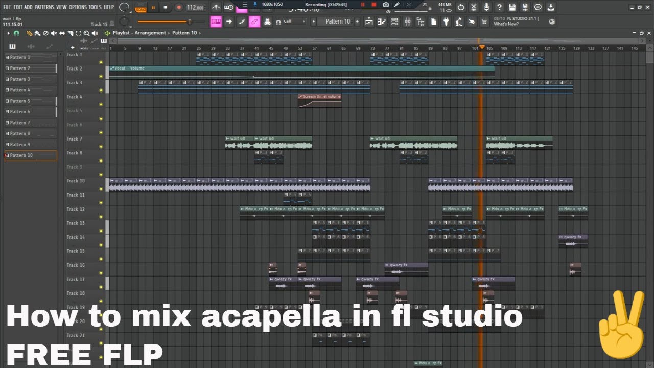 (Free flp)How to change acapella bpm to amapiano bpm