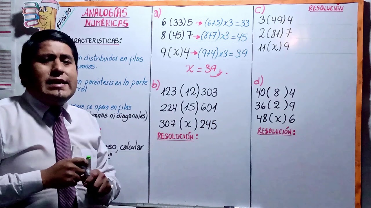 ANALOGÍAS NUMÉRICAS 5TO PRIM PROF  LUIS
