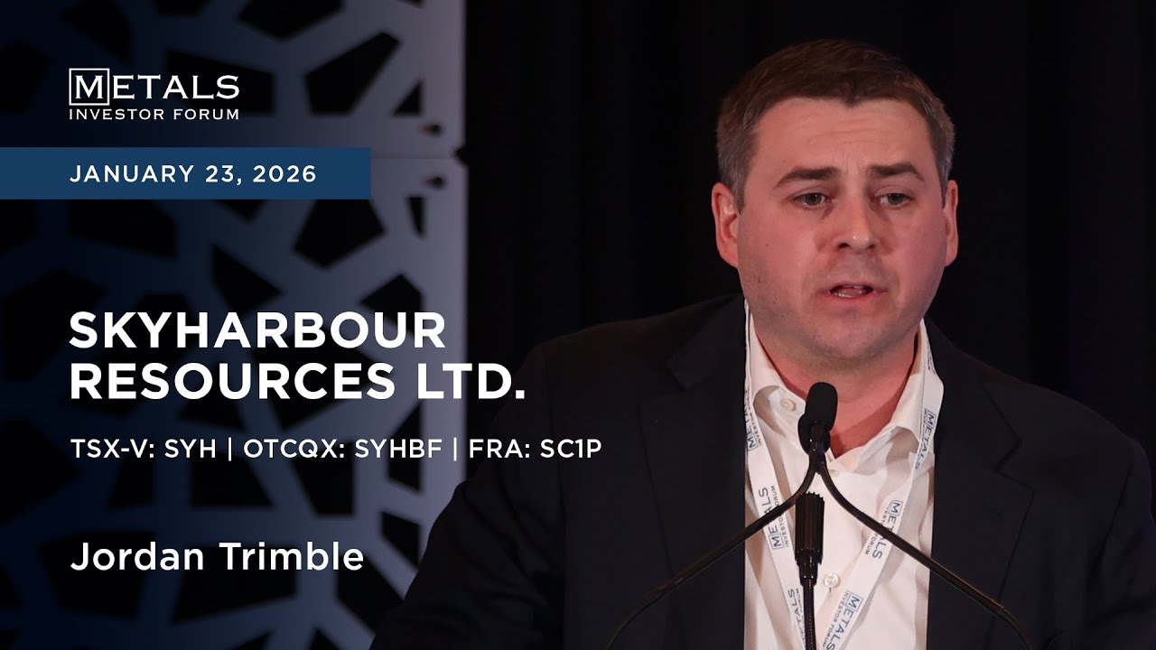 Jordan Trimble of Skyharbour Resources Ltd. presents at Metals Investor Forum in Vancouver Jan 2026