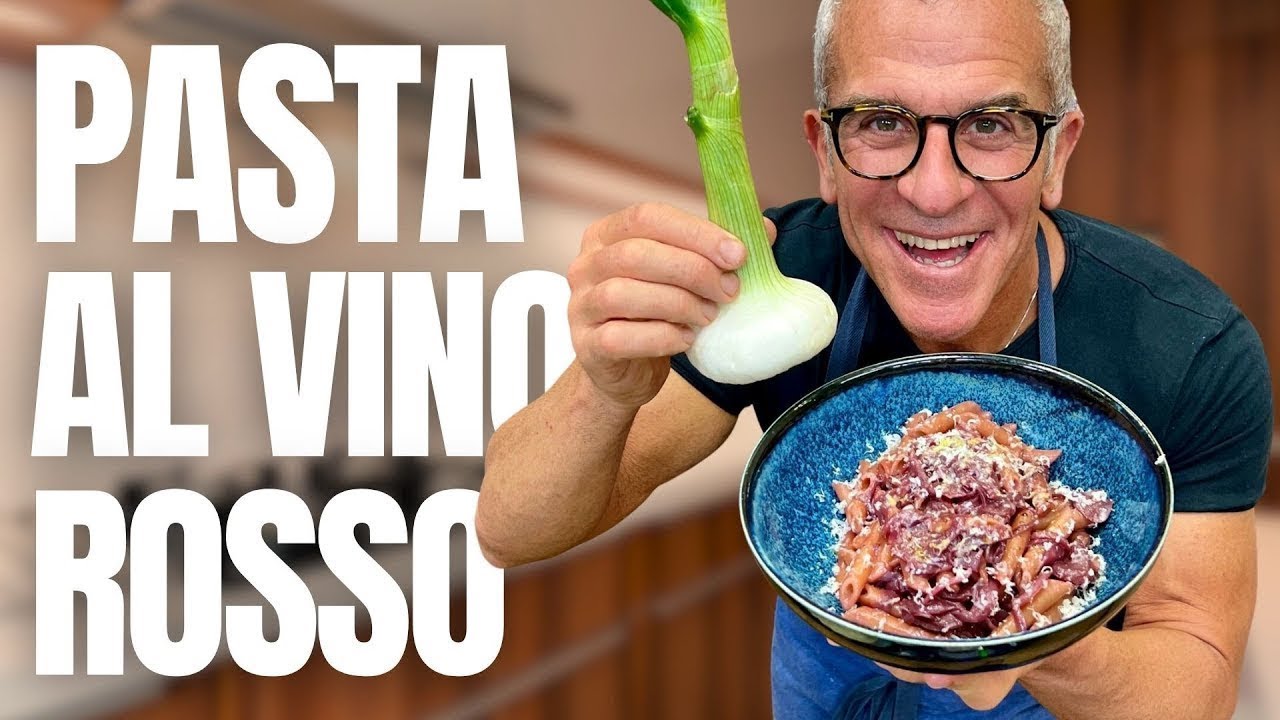 PASTA UBRIACA AL VINO ROSSO e CIPOLLE - Così Facile e Così BUONA! Ricetta di Chef Max Mariola