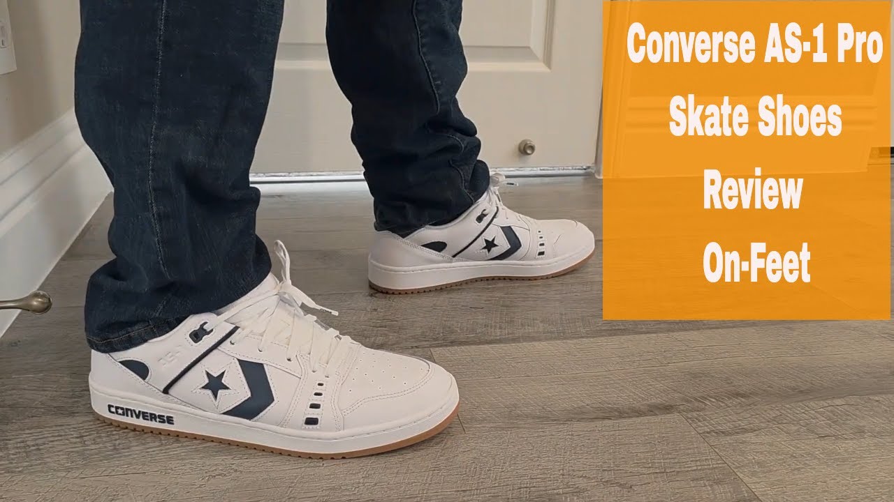 Обзор и демонстрация на ногах кожаных скейтерских кроссовок Converse AS-1 Pro в HD-качестве (1080p).