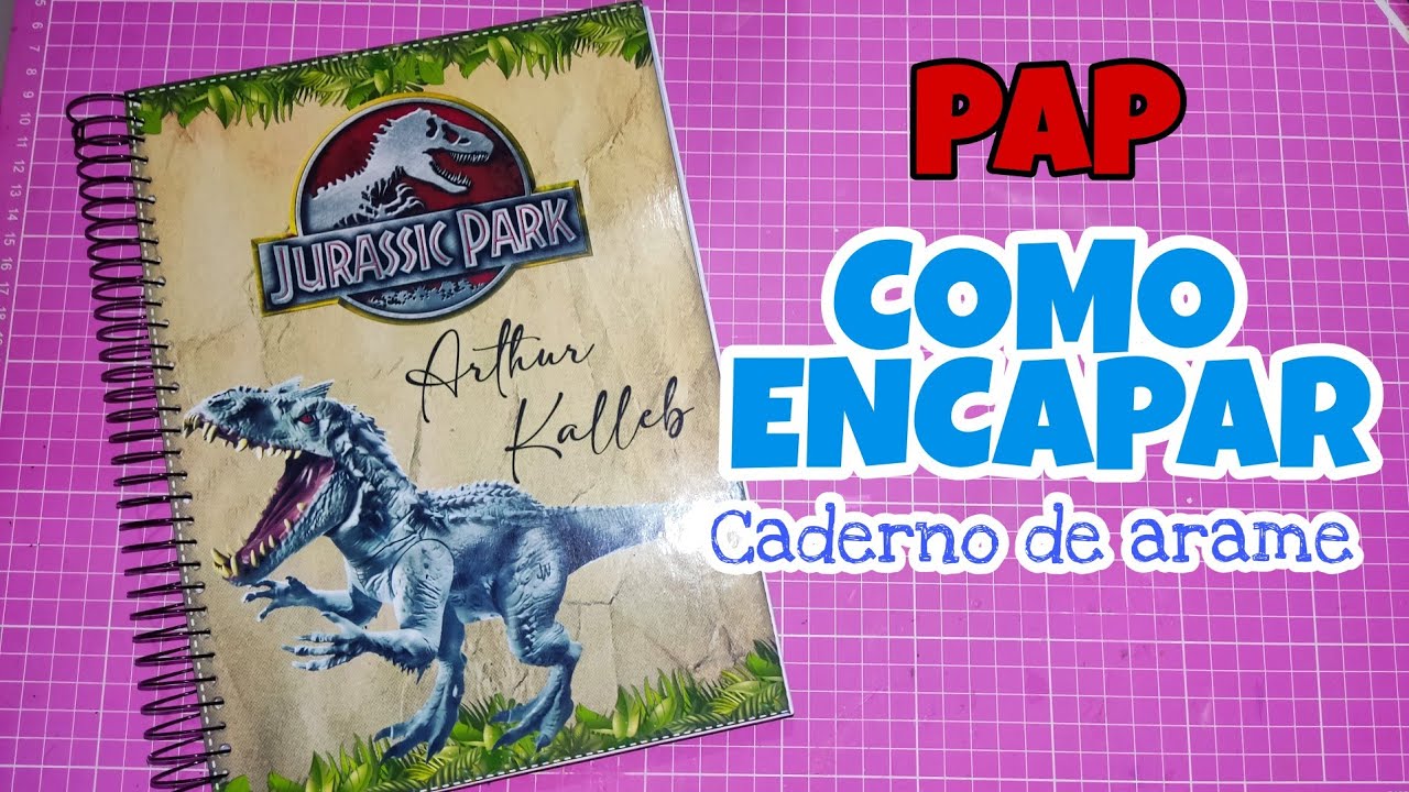 Como personalizar caderno de espiral/arame | passo a passo - Erik'artes