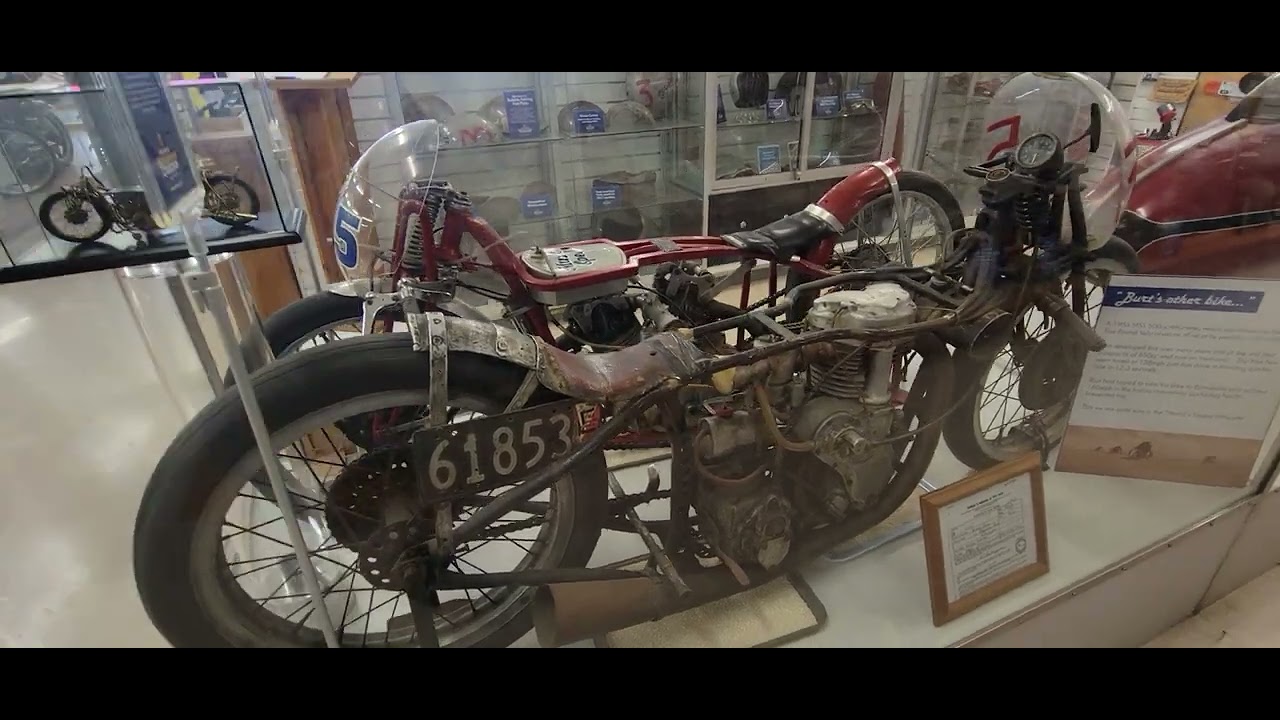Burt Munro's munro special Indian motorcycle.  Invercargill new zeland Feb 2025