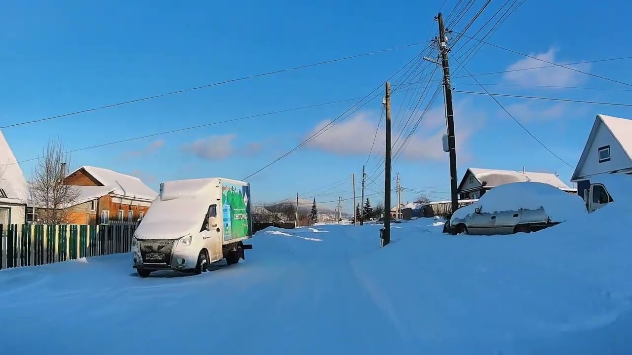 Белорецк. Проезд по улицам города. Южный Урал. 07.01.2026.