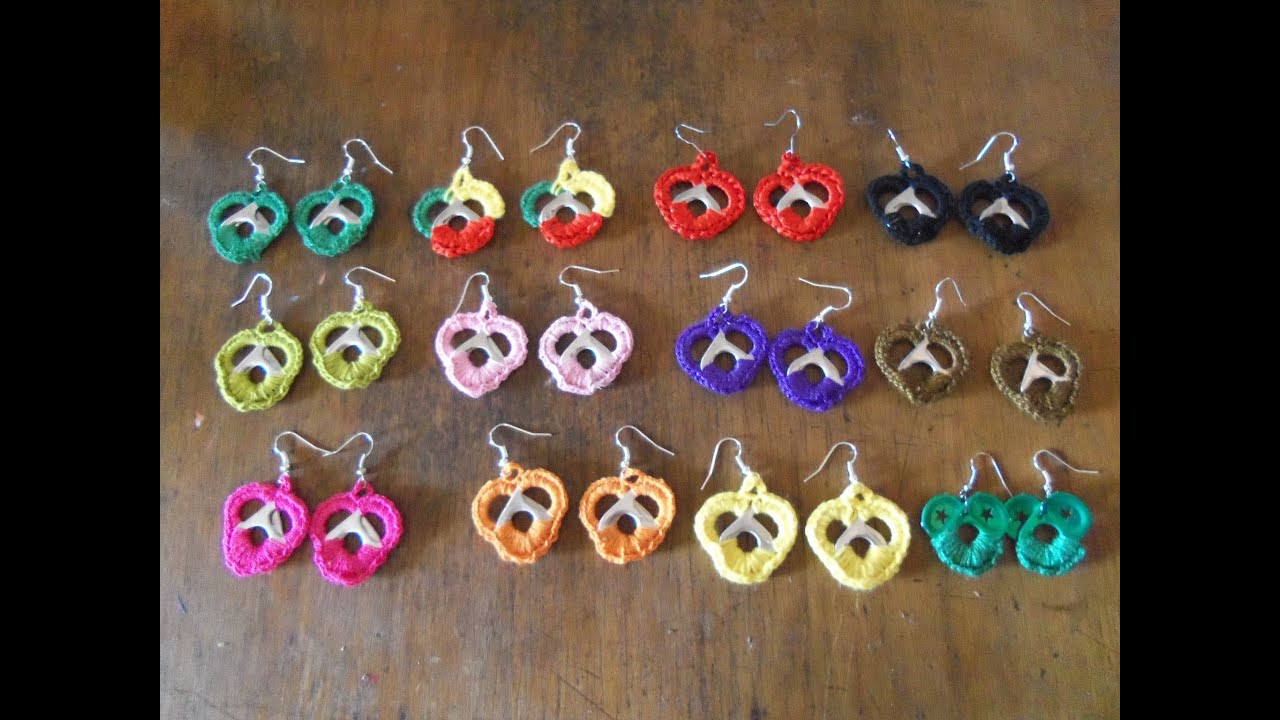 Aretes o zarcillos en forma de corazón para san valentin